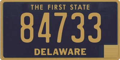 DE license plate 84733
