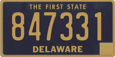 DE license plate 847331