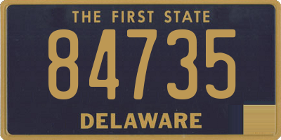 DE license plate 84735