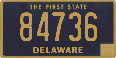 DE license plate 84736