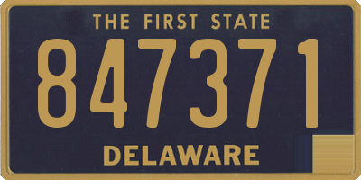 DE license plate 847371