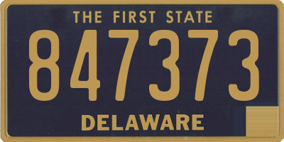 DE license plate 847373