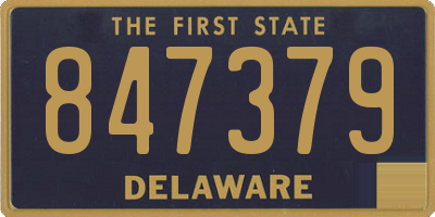 DE license plate 847379
