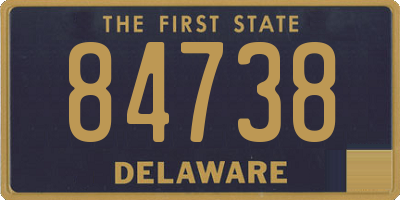 DE license plate 84738