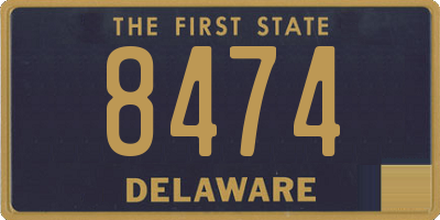 DE license plate 8474