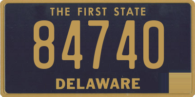 DE license plate 84740