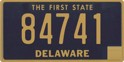 DE license plate 84741