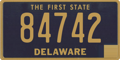 DE license plate 84742