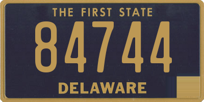 DE license plate 84744