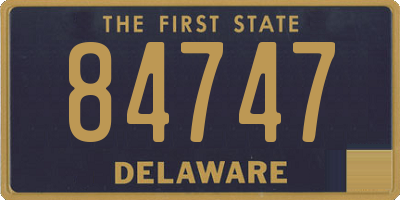 DE license plate 84747