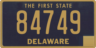 DE license plate 84749