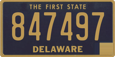 DE license plate 847497