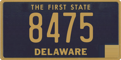 DE license plate 8475