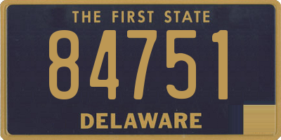 DE license plate 84751