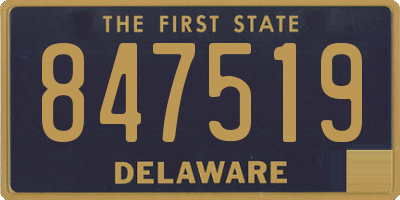 DE license plate 847519