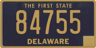 DE license plate 84755