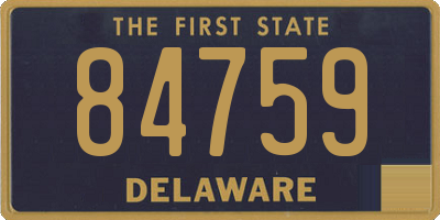 DE license plate 84759