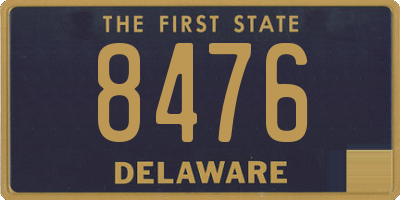 DE license plate 8476