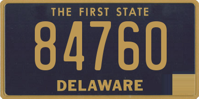 DE license plate 84760