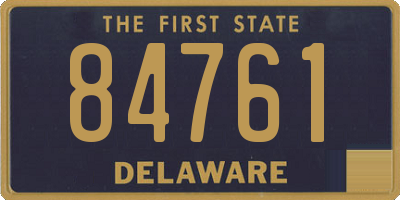 DE license plate 84761