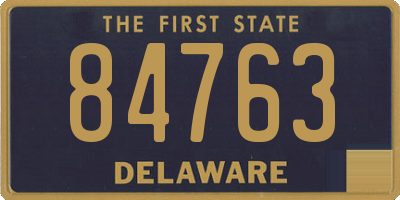 DE license plate 84763