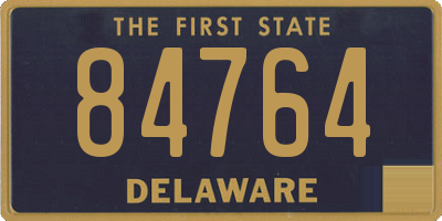 DE license plate 84764