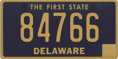 DE license plate 84766