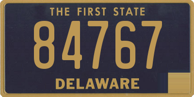 DE license plate 84767