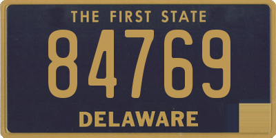 DE license plate 84769