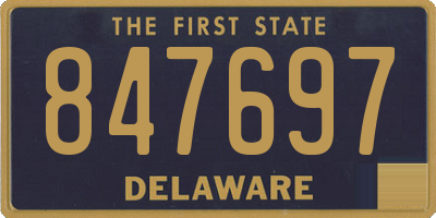 DE license plate 847697