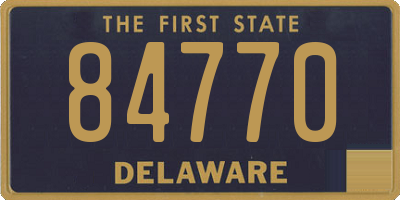 DE license plate 84770