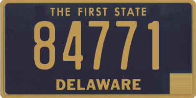 DE license plate 84771
