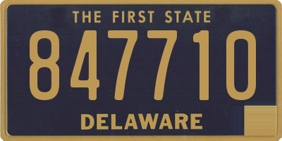DE license plate 847710