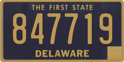 DE license plate 847719