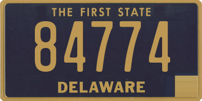 DE license plate 84774