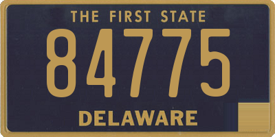 DE license plate 84775
