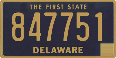 DE license plate 847751