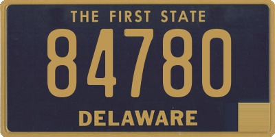 DE license plate 84780