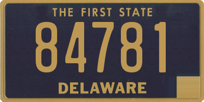 DE license plate 84781