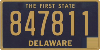 DE license plate 847811