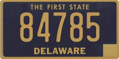 DE license plate 84785