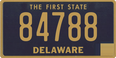 DE license plate 84788