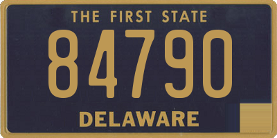 DE license plate 84790