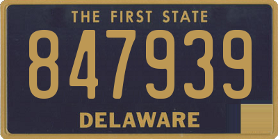 DE license plate 847939