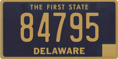 DE license plate 84795