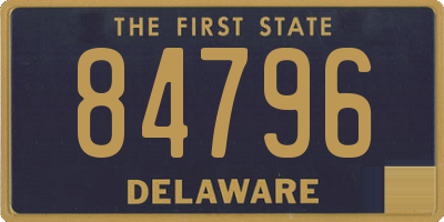 DE license plate 84796