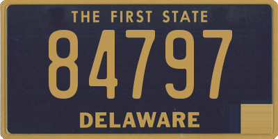 DE license plate 84797