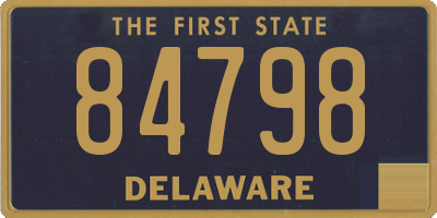DE license plate 84798