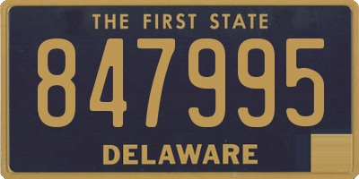 DE license plate 847995