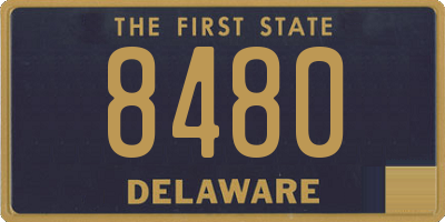 DE license plate 8480